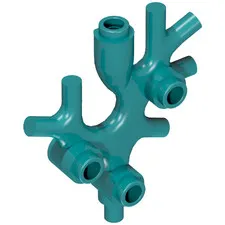5x LEGO® Part 49577 - Plant Thallus