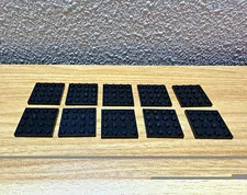 LEGO 3031 Black Plate 4x4 Lot of 10 Genuine Parts