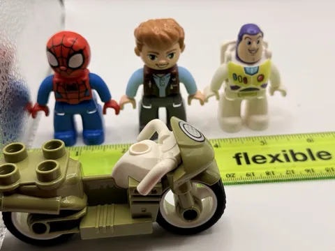 LEGO Duplo Mixed Lot- Buzz Lightyear, Spiderman, Jurassic World Owen & Motobike