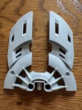 Lego 57529 Pearl Light Gray Bionicle Weapon Double Blade Shield Half Toa Nuparu