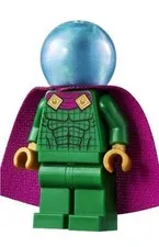 LEGO® Minifigure Super Heroes sh0709 Mysterio Light Bluish0 Gray Head Satin