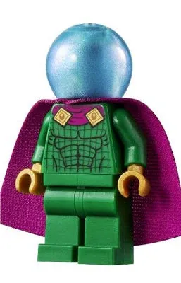 LEGO® Minifigure Super Heroes sh0709 Mysterio Light Bluish0 Gray Head Satin