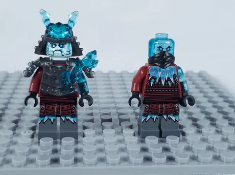 LEGO NINJAGO Ice Warriors General Vex Blizzard Sword Master Minifigure Pair