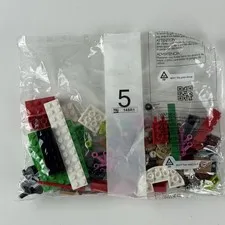 Retired LEGO Parts Bag 5 Assorted Bricks Pieces 2017 Replacement Sealed