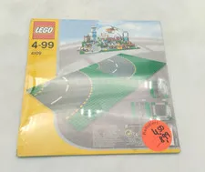 LEGO 4109 Curved Road Plates MISB New Sealed Vintage Town 2002 Road Plates