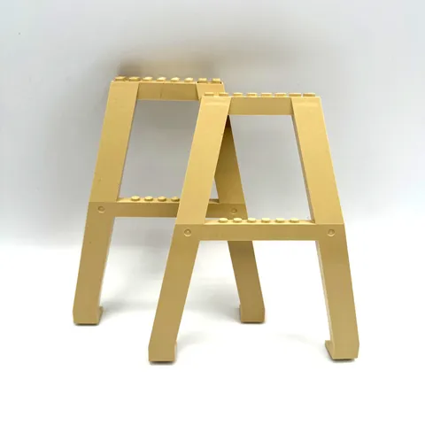 Pair of Lego Tan 2635 Crane Support Stands
