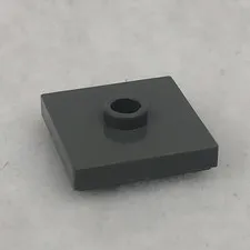 LEGO 87580 Dark Bluish Gray Plate, Modified 2 x 2 W/ Groove & 1 Stud (x1)