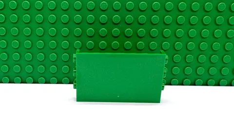 Lego 1 Green 1x6x4 Wall Panel with Studs on 2 Sides NEW