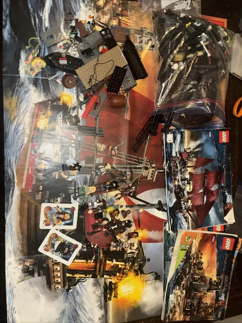 LEGO Queen Anne's Revenge mostly Complete And White Cap Bay Parts
