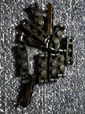 LEGO 18649 Black Plate, Modified 1 x 2 with Bar Handles on Ends 11 Pieces