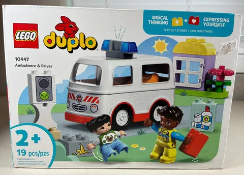 New Lego Duplo 10447 Ambulance & Driver Building Set 19 pcs Ages 2+ Sealed Wear