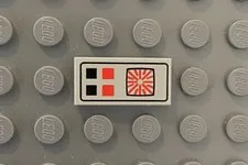 LEGO Lt Gray 1x2 Tile Lights & Computer 10001 4558 1580 6984 6940 4547 6952 6957