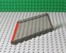LEGO Windscreen 1x12x4 Tapered Trans-Brown Red Stripe Ferrari F40 Part