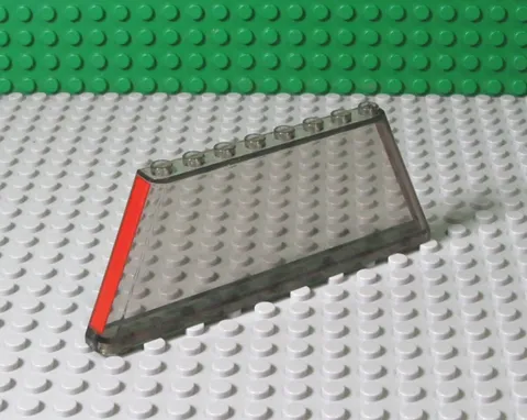 LEGO Windscreen 1x12x4 Tapered Trans-Brown Red Stripe Ferrari F40 Part