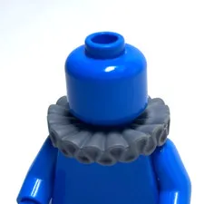 Lego - Minifigure Utensil - Dark Grey, Neck / Collar Ruffle