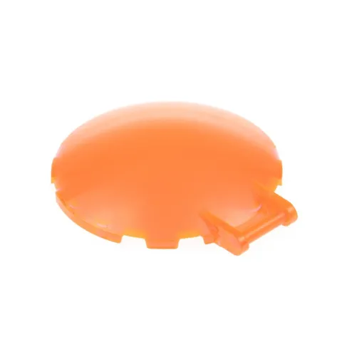 1x LEGO Satellite Radar Dish 6x6 Transparent Neon Orange Handle 6125706