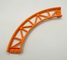 Lego Orange Roller Coaster Curved Rail