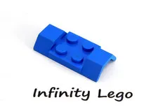 6 LEGO Vintage Blue Mudguard Plate 2 x 4 Wheel Arches Space (3787) 6 Pieces