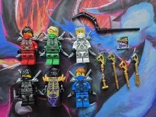 LEGO NINJAGO Stone Armor Figs And Overlord With Accessories Read Discription!