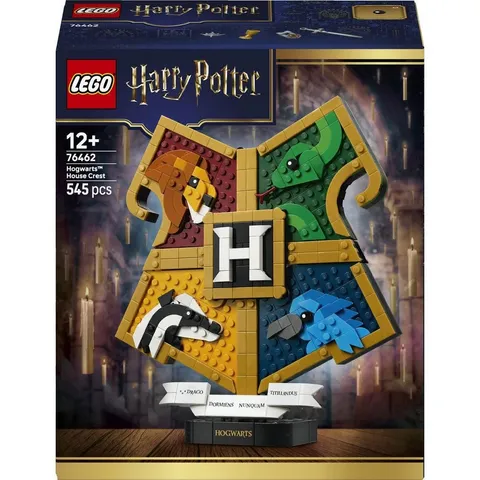 LEGO Harry Potter Hogwarts House Crest Building Toy Set 76462