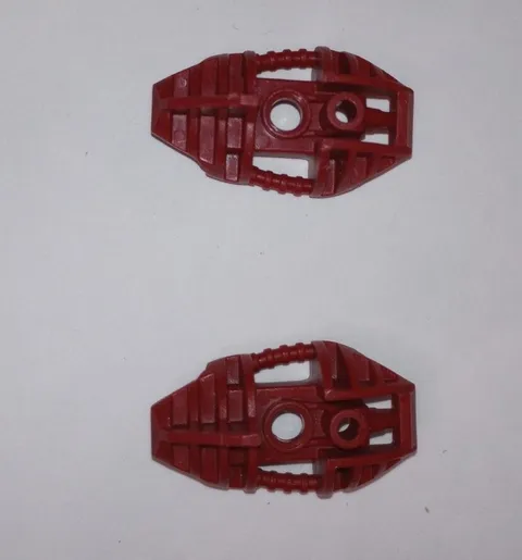 2 Bionicle Lego Dark Red Leg Upper Section Cover 2 pieces 53566 Piraka style 