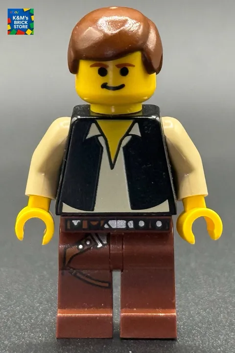 LEGO Star Wars Han Solo Sw0045 Minifigure Yellow Head 10123 Cloud City READ DESC