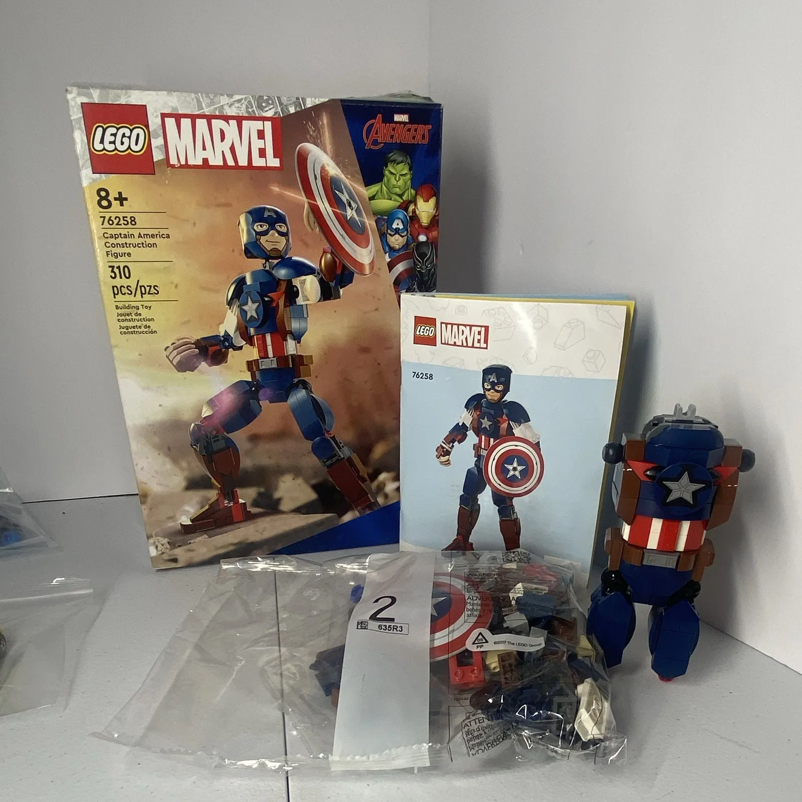 LEGO Marvel Avengers 76258 Captain America Construction Figure Set 310 pcs