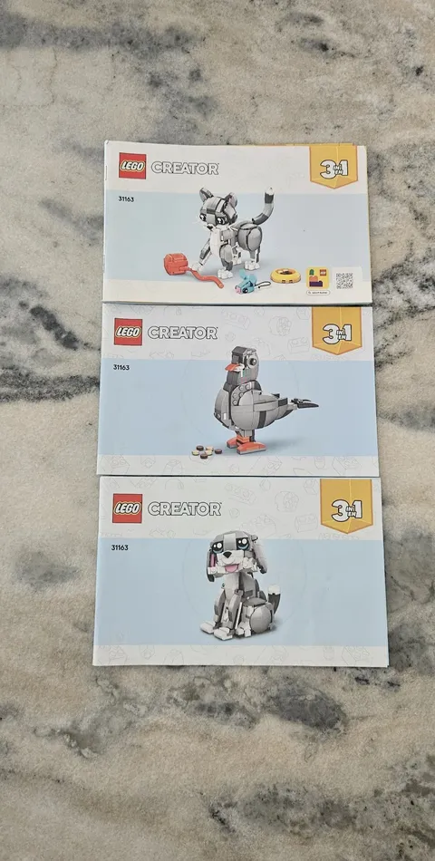 Lego 31163 Creator 3 In 1 Playful Cat Instruction Manuals Only