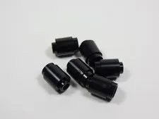 LEGO Lot of 6 Black Round 1x1 Bricks w/ Open Center S4