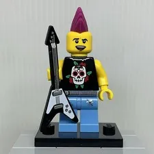 LEGO Collectible Series 4 col04-4 Punk Rocker Minifigure Set 8804 Note