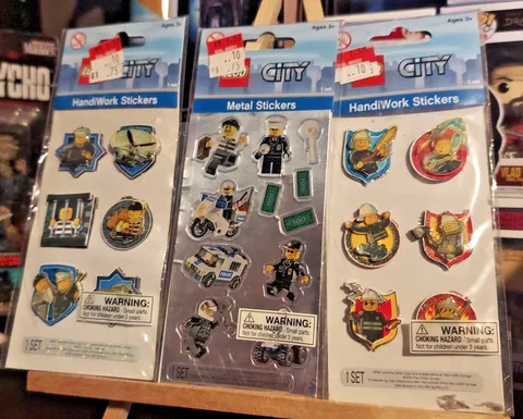 LEGO City Stickers Handiwork Stickers LOT puffy 2010 BRAND new