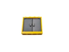 2 Lego® 9V RC TRAIN Railway Flap Clap Doors Set YELLOW DARK BLUISH GREY