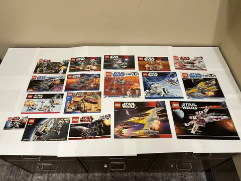 (17) LEGO SW Star Wars set #s 4501 8089 7656 7660 6212 Instruction Manuals Lot