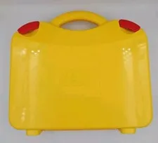 Lego Carrying Brief Case Storage Yellow W/ Moveable Dividers 200 Legos Included