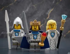 Lego Castle Horse Knight King Queen Royal Mage Guard MiniFigures shield sword