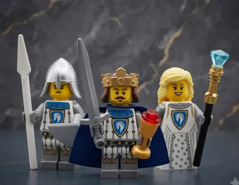 Lego Castle Horse Knight King Queen Royal Mage Guard MiniFigures shield sword