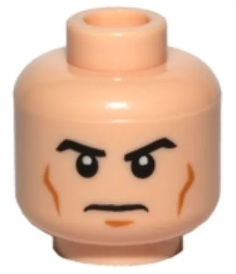 LEGO® Part 3626pb0704 - Head Male Black Eyebrows, Cheek Lines (clone trooper)