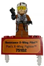 Lego Store Display Figure Star Wars Resistance Pilot X-Wing 75102 Minifigure 