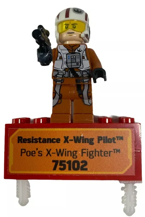 Lego Store Display Figure Star Wars Resistance Pilot X-Wing 75102 Minifigure 