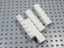 LEGO Lot of 4 White 1x6 Bricks BP