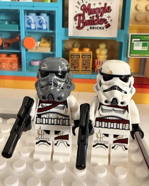 Lego Star Wars Lot Of 2 Night Trooper Minifigures With Accessories