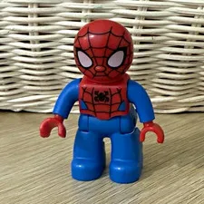 Duplo LEGO Spider-Man Minifigure Red/Blue Plastic Spider-Man Character Figure