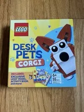 LEGO Desk Pets Corgi Activity Kit 55pc Book Set New Sealed Age 6+