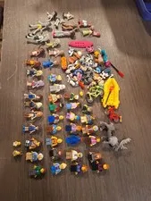 Large Lot Lego Figures Parts Pets Vehicles Accessories