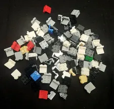 Large Lot of 102 Genuine Lego Brackets & Inverted 44728 99207 Black Grey  White
