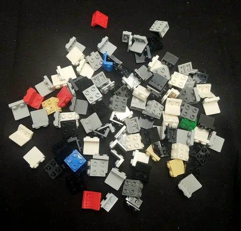 Large Lot of 102 Genuine Lego Brackets & Inverted 44728 99207 Black Grey  White