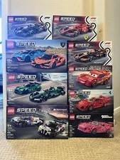 LEGO Speed Champions 9 sets! 12 total cars ferarri lightning mcqueen mclaren f1