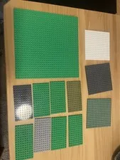 Lego Baseplates Lot 32x32 Green (3-16x16)(8-8x16)