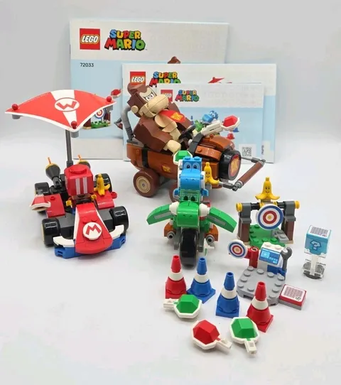 LEGO Super Mario Kart Lot 72033 DK Jumbo 72031 Yoshi Bike 72032 Standard Kart 