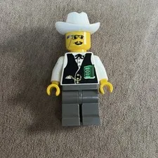 LEGO Wild West Banker Minifigure EUC From Set 6765 Gold City Junction No Hair